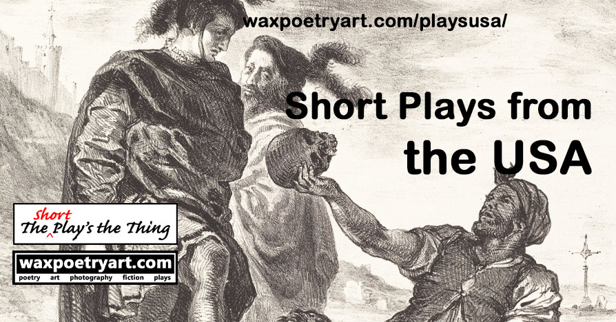 Cover image is a drawing from the 1800s by Eugene Delacroix depicting a grave-digger offering a skull to Hamlet.