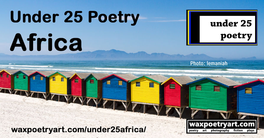 Cover photo shows a row of brightly coloured huts on a beach, with ocean waves and mountain in the background.