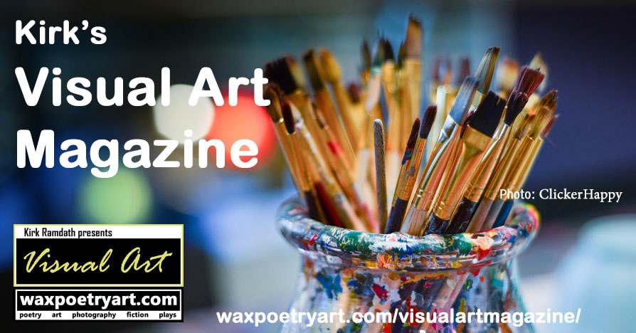 Cover image shows a jar with artist paintbrushes.