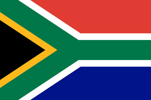 Image of the South Africa national flag.
